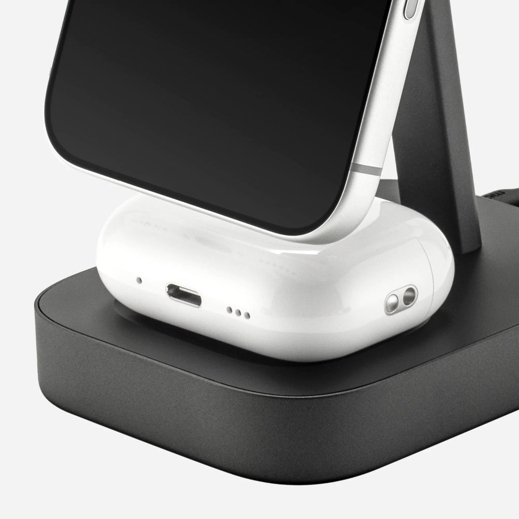 Mophie 4-in-1 Wireless Charge Stand StealthCharge Technology Black